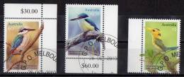 Australia 2010 Kingfishers 3 Values CTO - Used Stamps