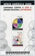 1149. BRASIL / BRAZIL (2000) - America - Campanha Nacional Contra AIDS E Semana Nacional Antidrogas (drug) - Mint / Neuf - Blocs-feuillets