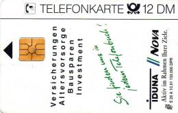 CARTE T 12 DM  10/91 IDUNA - A + AD-Series : Publicitaires - D. Telekom AG