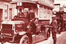 Postcard LGOC Southern Bus General Strike 1926 Soldier Nostalgia - Streiks