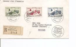 Maroc Français -UNESCO ( Lettre En Premier Jour Recommandée De 1958 Vers La Belgique à Voir) - Briefe U. Dokumente