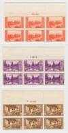 USA: 1934  Mi  364A - 373A Sc 740-49  Perforated, National Parcs  Set MNH/**  6 Blocks +sheet Margins - Unused Stamps