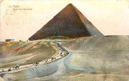 Ref 158- Egypte - Pyramides -route Aux Pyramides  - Carte Bon Etat  - - Piramiden
