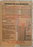 Calculateur De Pose Voigtlander - RARE - Autres & Non Classés