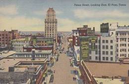 Texas El Paso Texas Street Looking East - El Paso