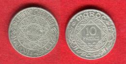 COLONIE - COLONIALES -  MAROC - MOROCCO - 10 FRANCS 1352 ( 1933) - Altri & Non Classificati