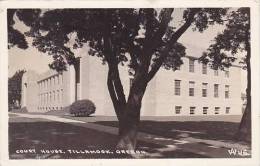 Oregon Tillamook Court House 1944 Real Photo RPPC - Otros & Sin Clasificación