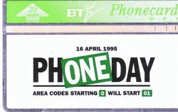 Royaume-Uni BT Phonecard 20Units PHONE DAY  Vide Et TTB **** N° Lot :502E99035 RARE 1995 - Colecciones