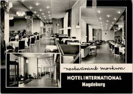 AK Magdeburg, Hotel International, Restaurant Moskwa, Ung, 1963 - Magdeburg