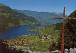 Kurort Lungern Zentralschweiz Blick Vom Bergkreuz - Lungern