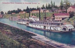 Oregon Columbia River Steamers In Cascade Locks - Otros & Sin Clasificación