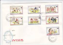 Niue 1988 European Football Championship FDC - Niue