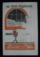 Catalogue AU BON MARCHE PARIS Capitale Du BLANC 1924 Couv. Illustrée Par René VINCENT - Draps/Couvre-lits