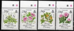 British Indian Ocean Territory 1993 - Christmas Flowers Plate 1B/1D SG141-144 MNH Cat £4.45++ SG2015 - Brits Indische Oceaanterritorium