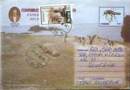 Romania-Postal Stationery Envelope 1999-Emil Racoviţă With Expedition "Belgica"-2/scans - Explorers