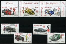 MONACO (2000-2001). Cars, Voitures, Formule 1, Ferrari, Citroen, Fiat, Rolls Royce, Humber, Jaguar, Lamborghini (1245) - Neufs