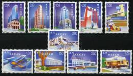 MACAU / MACAO (1999). Obras Y Edificios, Modern Buildings, Nouveaux Bâtiments (1255) - Unused Stamps