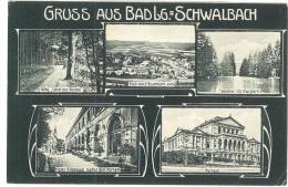 CARTOLINA -  GRUSS AUS BADLG - SCHWALBACH - VIAGGIATA NEL 1907 - Bad Schwalbach