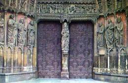 LEON Catedral Puerta De Nira Sra La Blanca , Cathedrale Porte De Notre Dame La Blanca - León