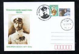 GHEORGHI SEDOV,  EXPEDITION IN ANTARCTICA, SPECIAL COVER, 2009, ROMANIA - Explorers