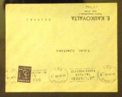 Finland: Cover 1948 With Overprinted Stamp - Fine And Rare - Storia Postale