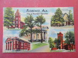 Alabama > Florence  City Of Beautiful Churches -------- Not Mailed===========   Ref  942 - Sonstige & Ohne Zuordnung