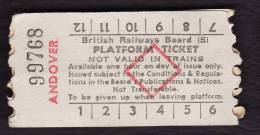 Railway Platform Ticket ANDOVER BRB(S) Red Diamond AA - Europe