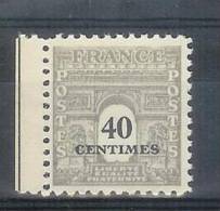 Arc De Triomphe 2°série N°703b Impression Double Cote Dallay 90€ - Unused Stamps