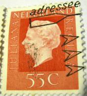 Netherlands 1969 Queen Juliana 55c - Used - Used Stamps