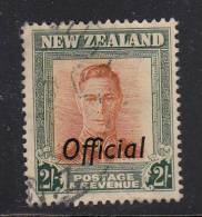 New Zealand Used Scott #O99 2sh George VI, Watermark Sideways - Service