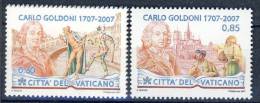 #Vatican 2007. Goldoni. Michel 1580-81. MNH(**) - Nuovi
