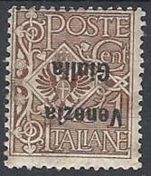 1918-19 VENEZIA GIULIA AQUILA 1 CENT VARIETà MH * - RR11479-2 - Venezia Giuliana