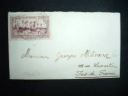 LETTRE MIGNONNETTE LOCALE TP 25C X2 OBL. HOROPLAN 2 AOU 37 FORT DE FRANCE MARTINIQUE - Covers & Documents