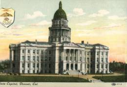 (212) Very Old Postcard- Carte Ancienne - USA - State Capitol Denver - Denver