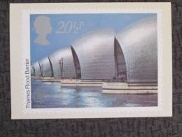 GB THAMES FLOOD BARRIER MAXIMUM CARD - Carte Massime