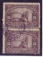 SERBIAN SOLDIER-15 D-PAIR-FOR INVALIDS-POSTMARK-DERVENTA -SHS-BOSNIA AND HERZEGOVINA-YUGOSLAVIA-1921 - Used Stamps