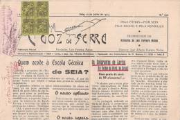 Seia - Jornal "A Voz Da Serra" Nº 1122 De 21 De Julho De 1973. História Postal. Filatelia. Guarda (2 Scans) - Zeitungen & Zeitschriften