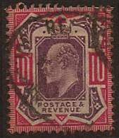 GB 1902 10d Purple And Red KE VII SG 256 U RV2057 - Ohne Zuordnung