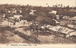 Cp Afrique GUINEE CONAKRY Vu Du Chateau D'eau  ( Animée Homme Femme Habitation Batiment   ) - Guinea