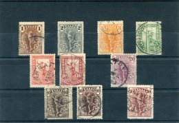 1901-Greece- "Flying Mercury" (Thin Paper - Type II) -complete Set Used (with 10l. Red-carmine, 40l. Red-brown) - Usados