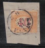 3RG27 - REGNO , Segnatasse Il 40 Cent N. 8 Con Annullo Del 1870 - Postage Due