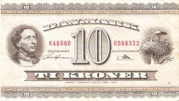 BILLETE DE DINAMARCA DE 10 KRONER DEL AÑO 1936 (BANK NOTE) - Denmark