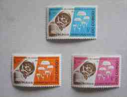 RDC CONGO NEUFS 3 Timbres 1965 ARMEE PARACHUTISTES CONGO MNH ARMY - Ongebruikt