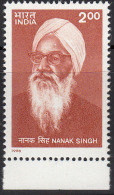 India MNH 1998, Nanak Singh, Writer, - Unused Stamps