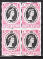 Malaya Trengganu 1953 Coronation Issue Omnibus  Blk 4 MNH - Trengganu