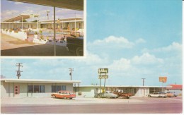 Falcon Lake TX Texas, Siesta Motel & Holiday Restaurant, Auto, Lodging, C1950s Vintage Postcard - Other & Unclassified