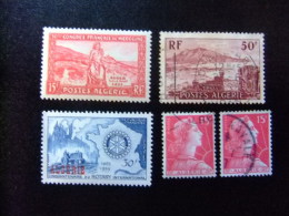 200 ALGERIE ARGELIA 1955  / 4 SERIES " MEDICINA - TIPASA - ROTARY INT. MARIANNE " YVERT 326 +327+328 +329 FU - Used Stamps