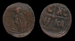 EMPIRE  BYZANTIN. MICHEL IV LE PAPHLAGONIEN . FOLLIS  .  1034 à 1041 . - Byzantinische Münzen