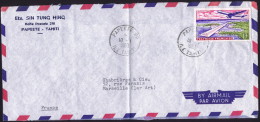 1963  Lettre Avion Pour La France Aérodrome De Faaa  Yv   PA5 - Briefe U. Dokumente