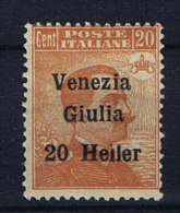 Italy: Venezia Giulia  Sa 31 MH/*,   Error Heiler Instead Of Heller - Vénétie Julienne
